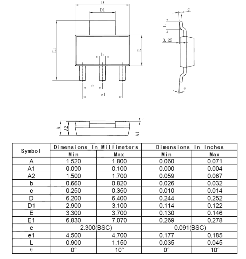 Миниатюра: Схема PZT2222A