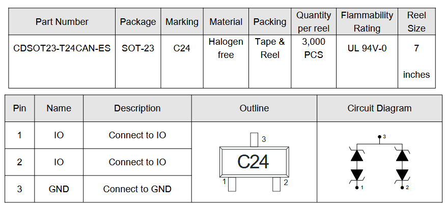 Миниатюра: Схема CDSOT23-T24CAN 1