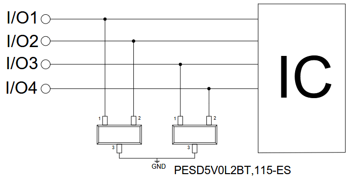 Миниатюра: Схема PESD5V0L2BT 2