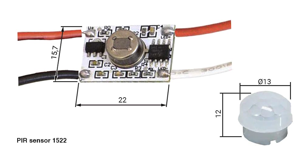 Миниатюра: Схема PIR sensor 1522 wire