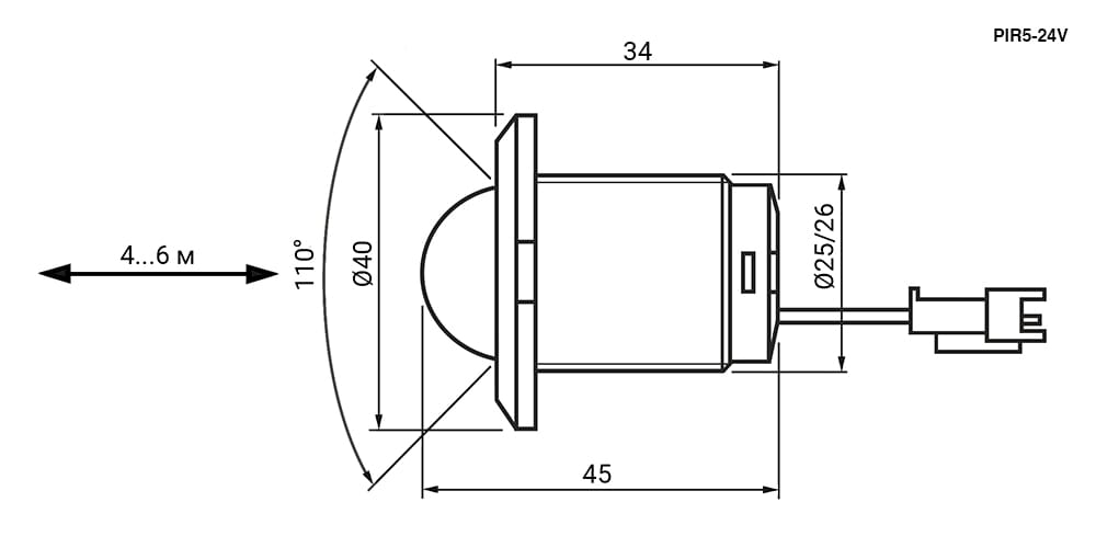Миниатюра: Схема PIR 5-24V adjust