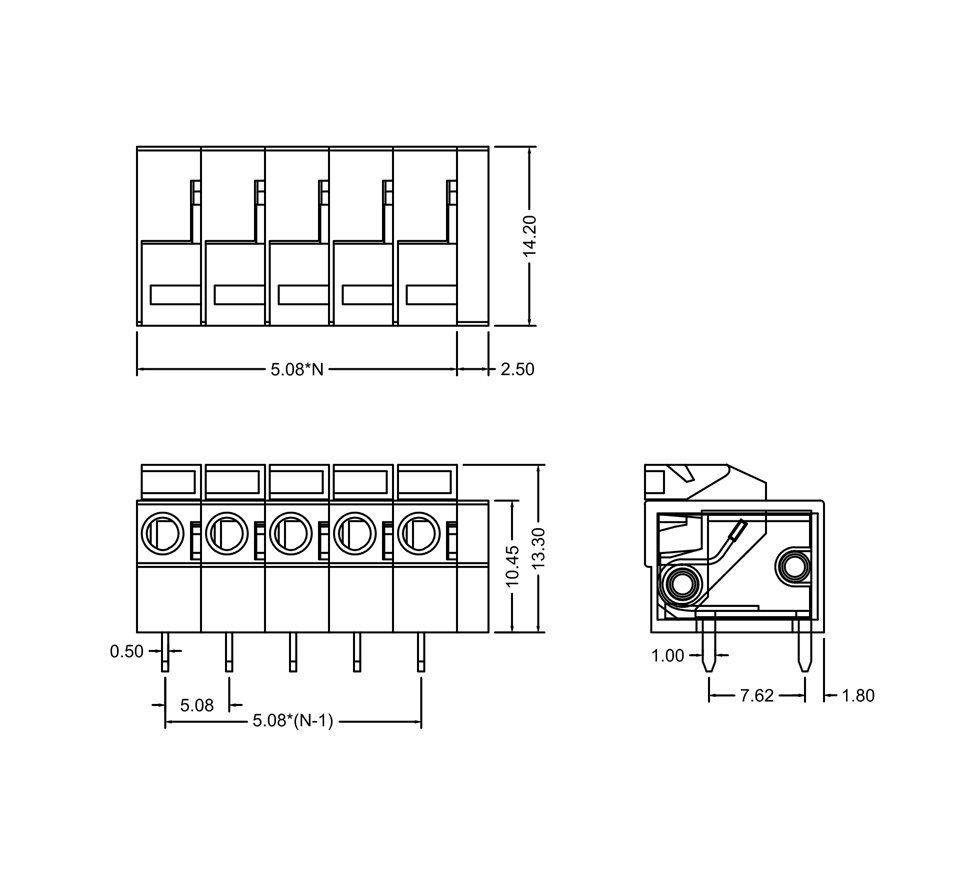 Миниатюра: Схема RG142R-5.08-02P