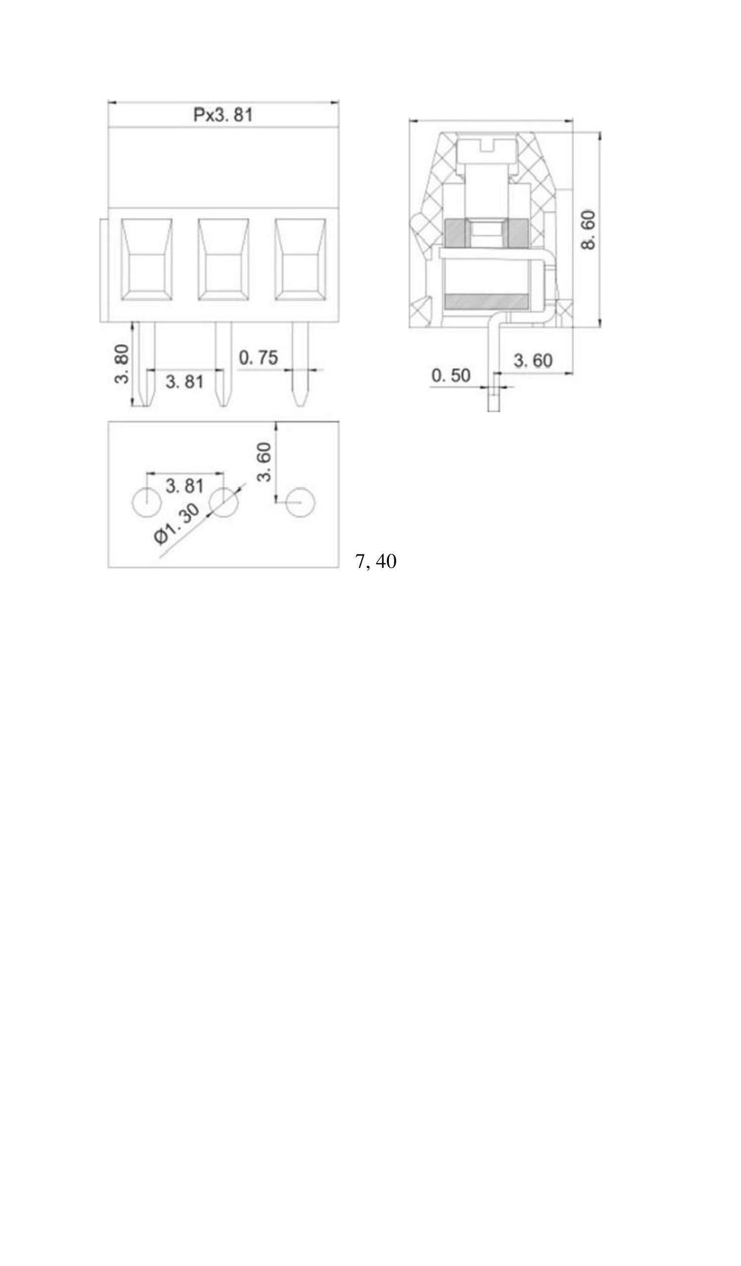 Миниатюра: Схема RG381-3.81-02P