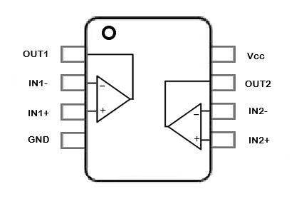 Миниатюра: Схема LM358N