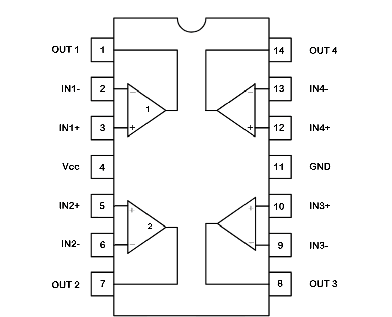 Миниатюра: Схема LM224