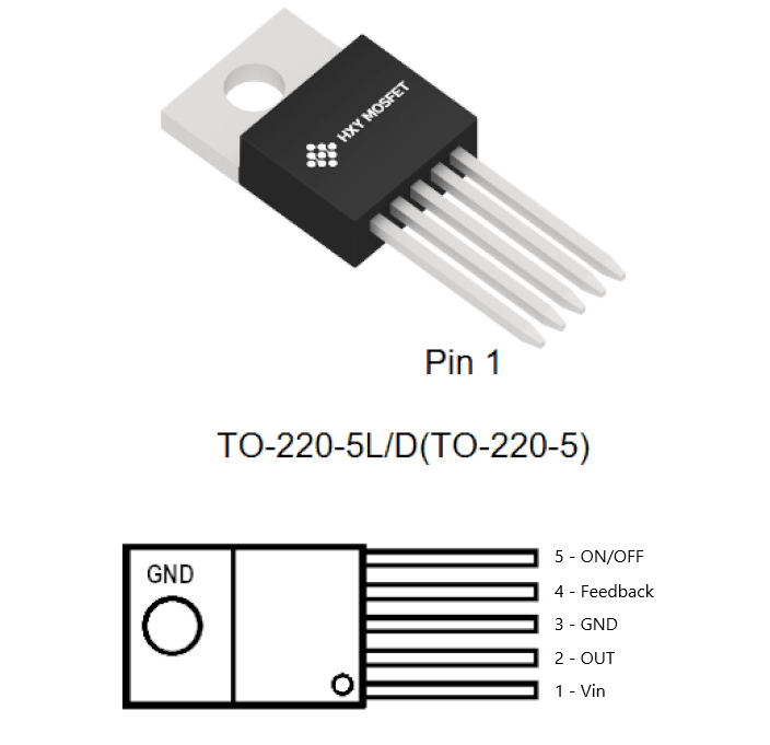 Миниатюра: Схема LM2576T-5.0