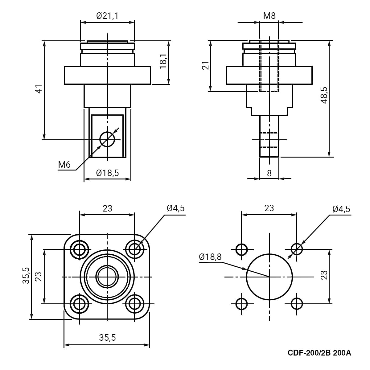 Миниатюра: Схема CDF-200/2B