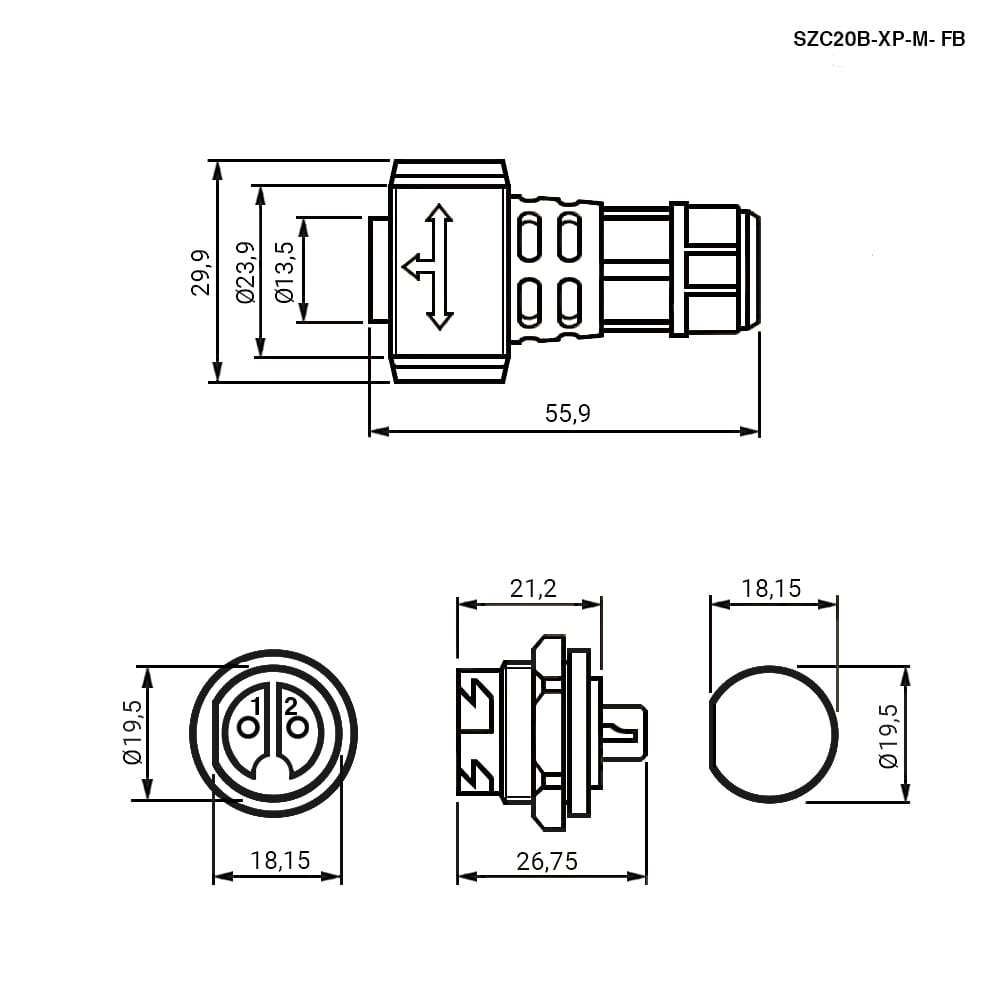 Миниатюра: Схема SZC20B-5P-M-FB
