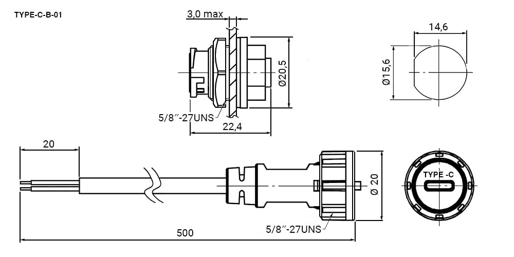 Миниатюра: Схема TYPE-C-B-01