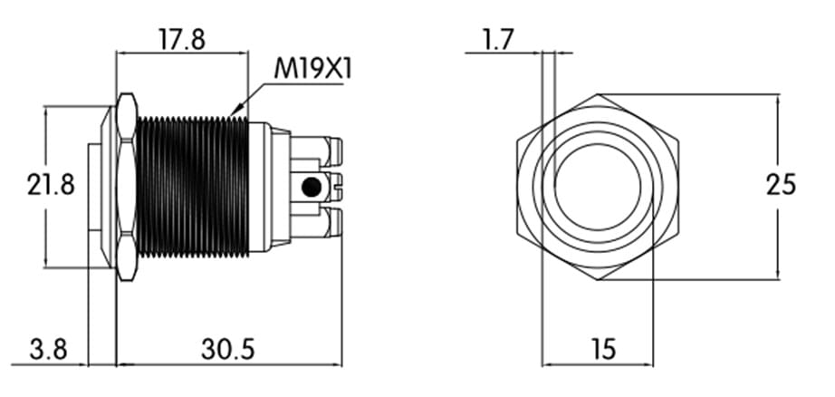 Миниатюра: Схема GQ19PH-10ZE/B/N off-(on)