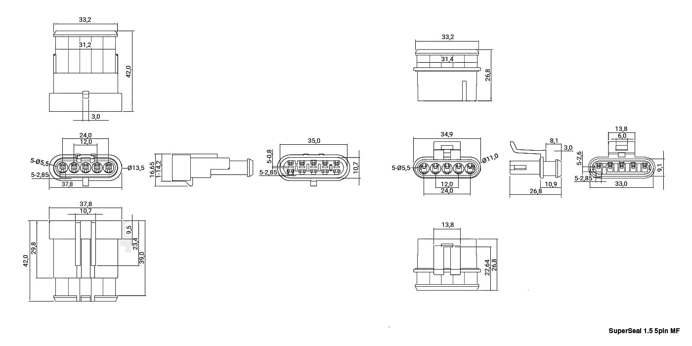 Миниатюра: Схема SuperSeal 1.5, 5PIN MF