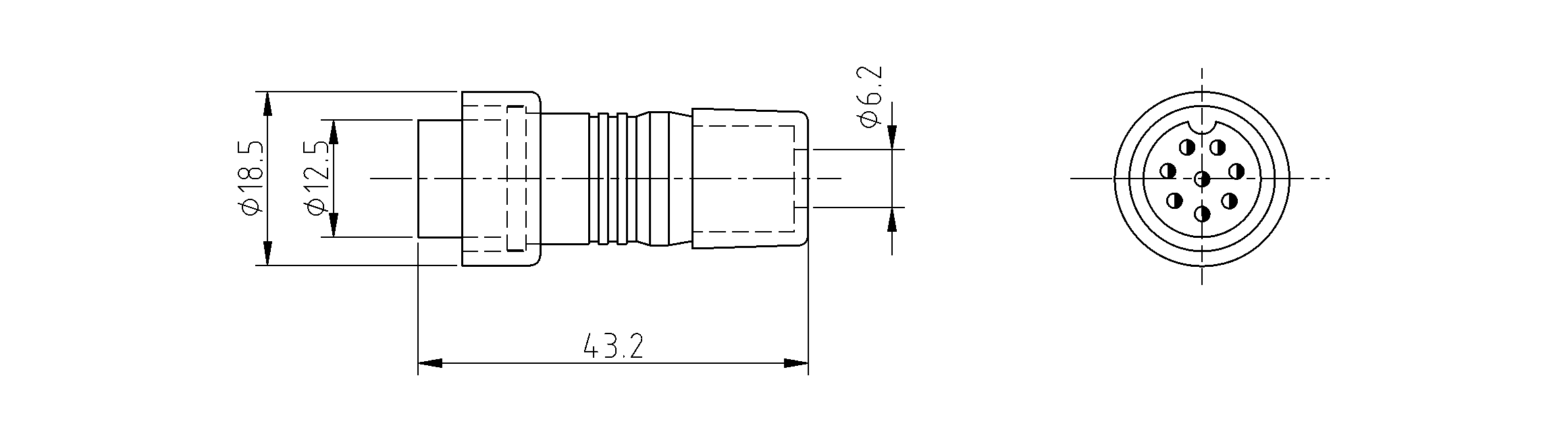 Миниатюра: Схема GX16-P-8A