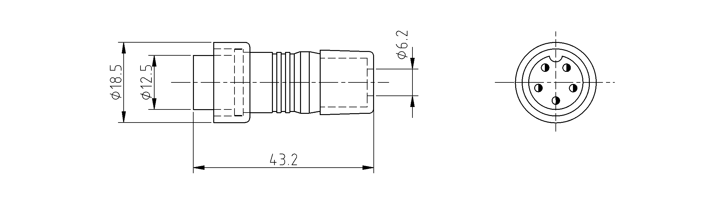 Миниатюра: Схема GX16-P-5A