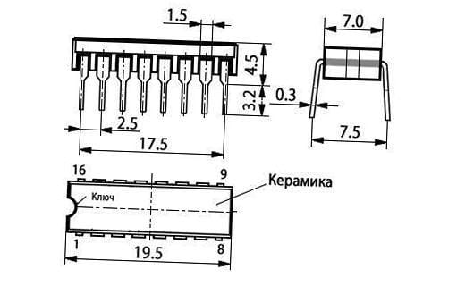 Миниатюра: Схема КМ155ПР6