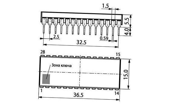 Миниатюра: Схема К174ХА38