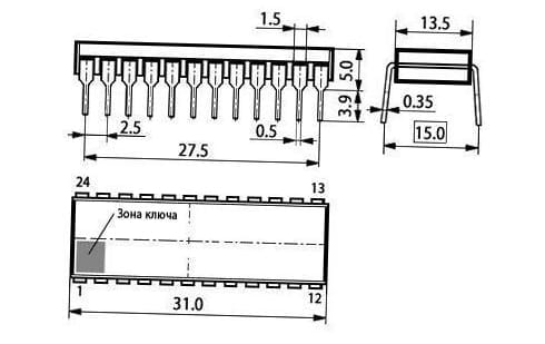 Миниатюра: Схема КР1005ХА4