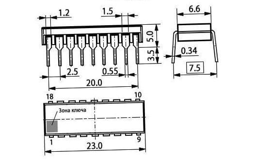 Миниатюра: Схема К1109КН1А