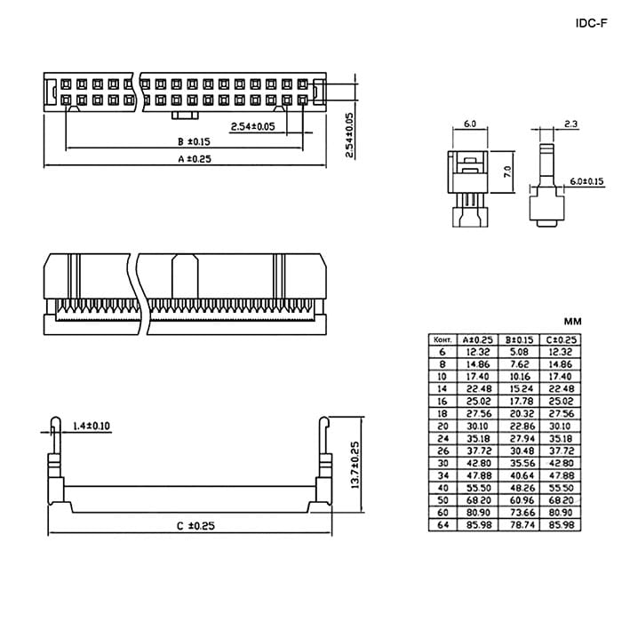 Миниатюра: Схема IDC-16F
