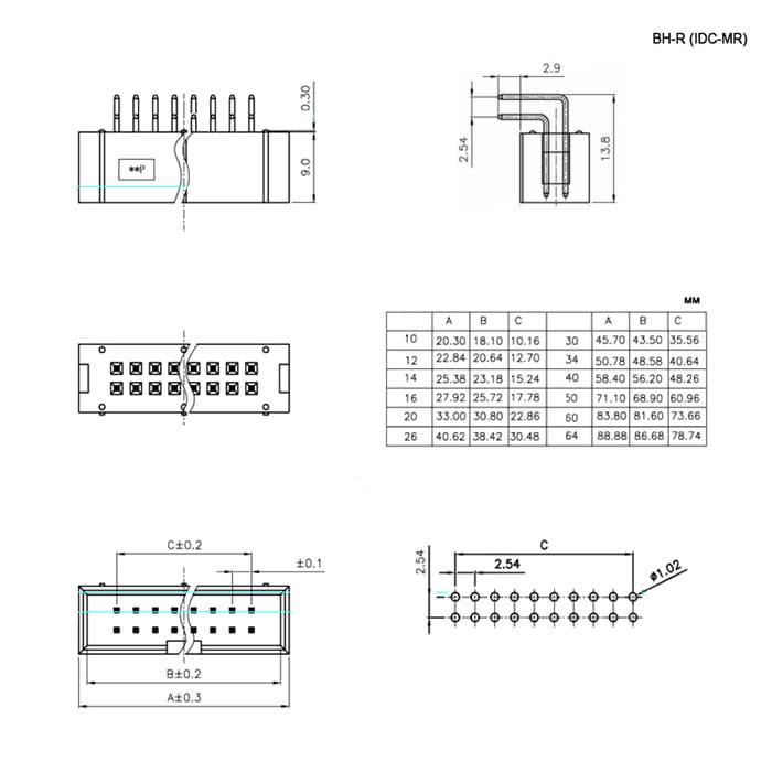 Миниатюра: Схема BH-10R (IDC-10MR)