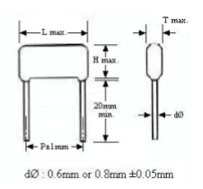 Миниатюра: Схема 0.33uf 250v 10% CL21