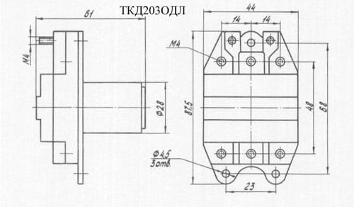 Миниатюра: Схема ТКД203ОДЛ