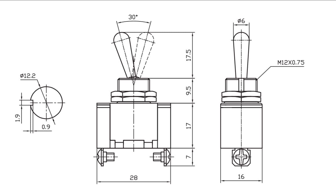 Миниатюра: Схема KN3(A)-101(A) on-off