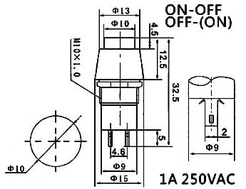 Миниатюра: Схема PBS-20B off-(on) зеленый