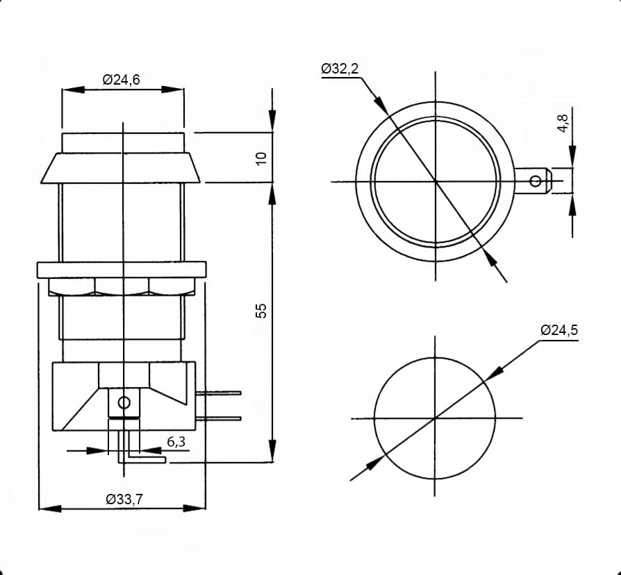 Миниатюра: Схема GMSI-7B-C no(nc)+nc(no) green