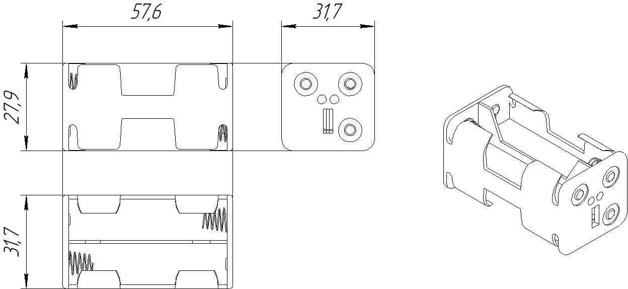 Миниатюра: Схема BH343 AA 2x1+2x1 (BH634)