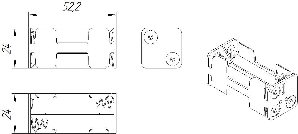 Миниатюра: Схема BH443 AAA 2x1+2x1 (BH623)