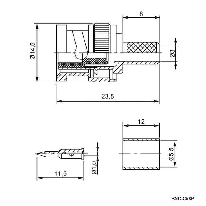 Миниатюра: Схема BNC-C58P