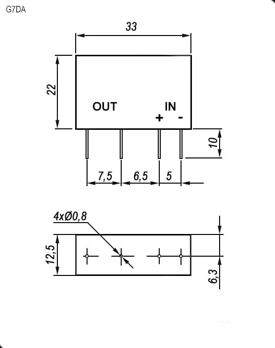 Миниатюра: Схема G7DA-28 (Z)D3 8A/240V (3-32V)