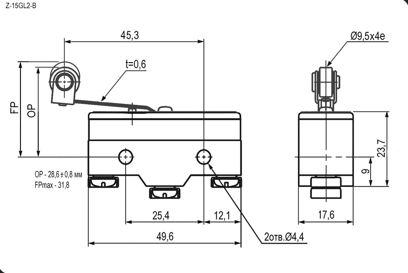 Миниатюра: Схема Z-15GL2-B 15A/250VAC