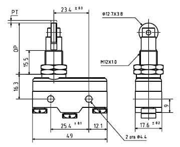 Миниатюра: Схема LXW5-11Q-2 15A/250VAC