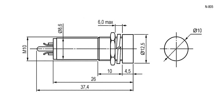 Миниатюра: Схема N-805-R 220V