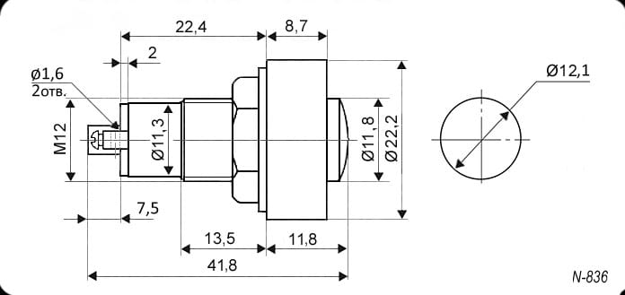 Миниатюра: Схема N-836-R 220VAC