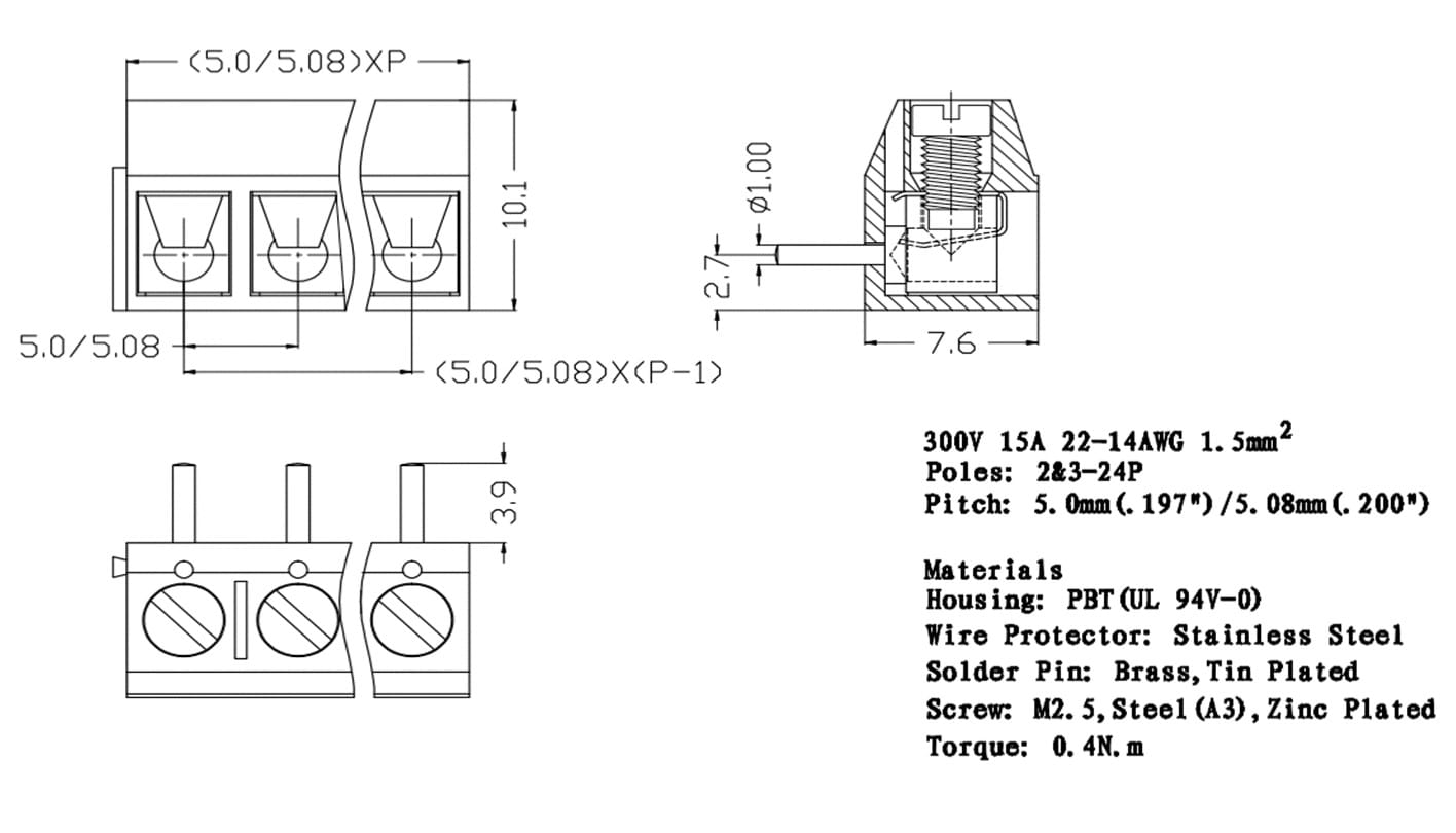 Миниатюра: Схема XY301R-A-2P 5mm