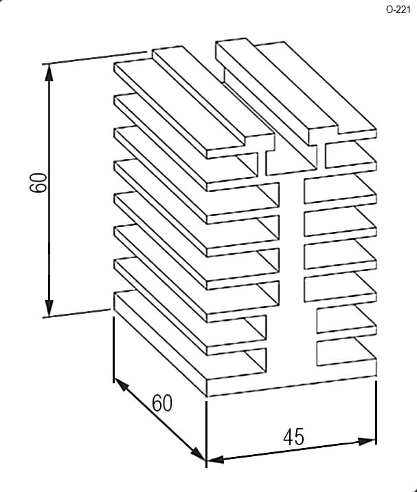 Миниатюра: Схема О-221 (М6 45х60х60)