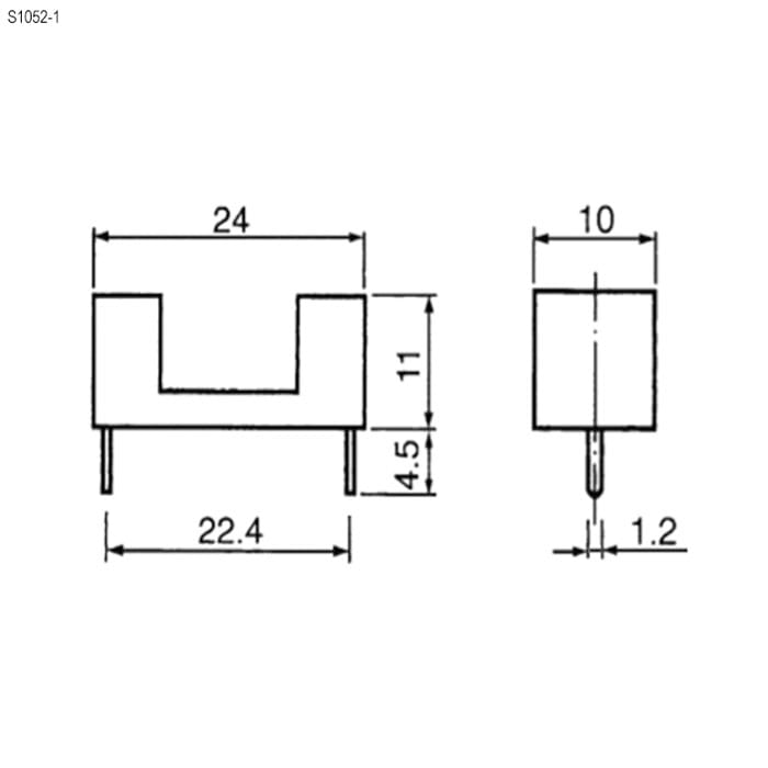 Миниатюра: Схема S1052-1 (5x20 4a 250v)