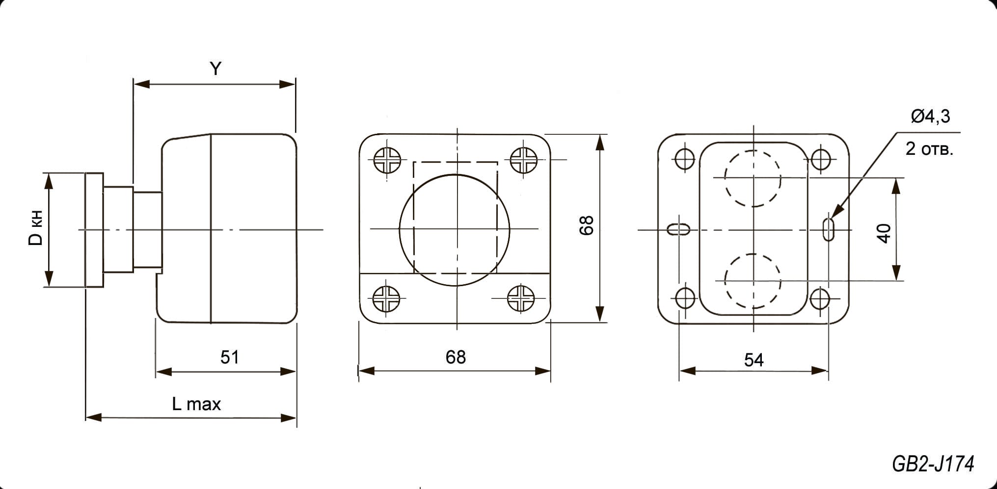 Миниатюра: Схема GB2-J174 (N/C)