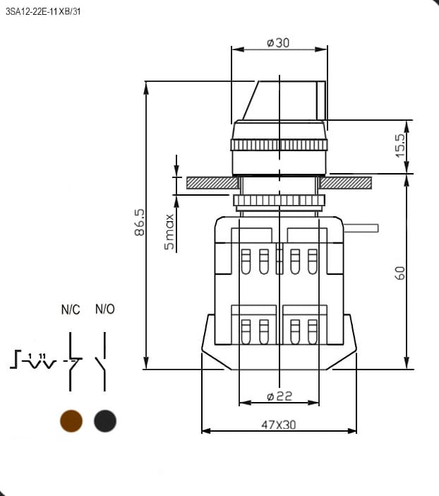 Миниатюра: Схема 3SA12-22E-11XB/21