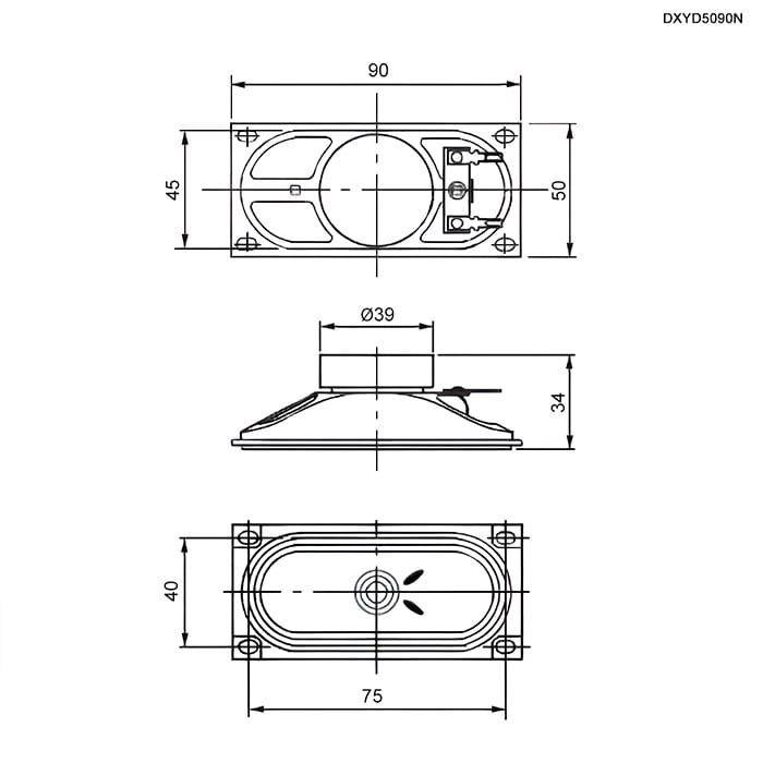 Миниатюра: Схема DXYD5090N-ALF 8ohm 5W