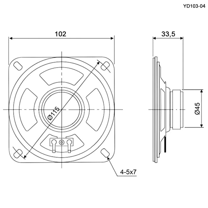 Миниатюра: Схема YD103-04B 4W 8ohm