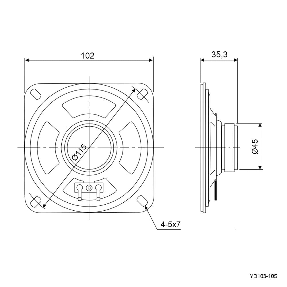 Миниатюра: Схема YD103-10S 6W 8ohm