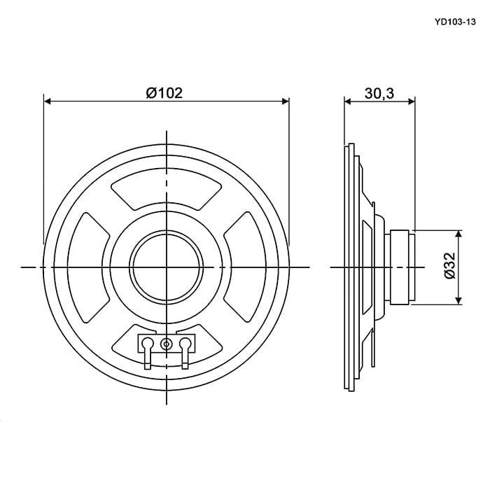 Миниатюра: Схема YD103-13 2W 4ohm