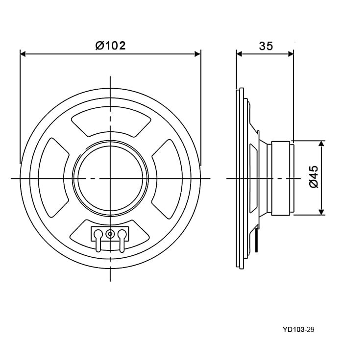 Миниатюра: Схема YD103-29 5W 4ohm