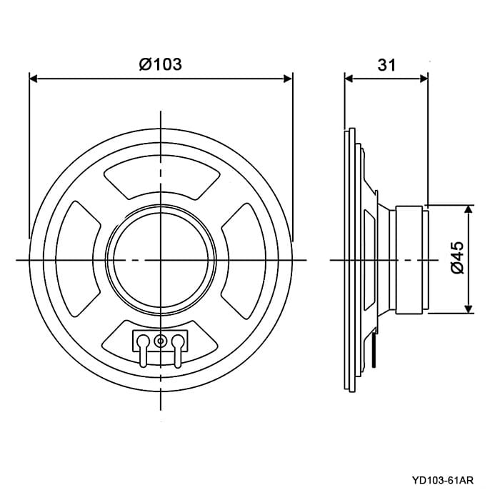 Миниатюра: Схема YD103-61AR 6W 8ohm