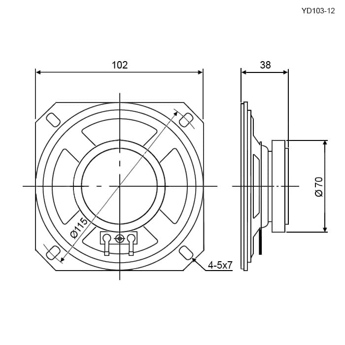 Миниатюра: Схема YD103-12 10W 8ohm