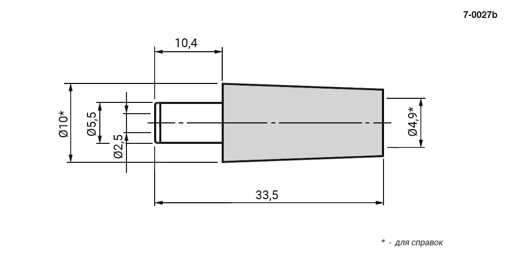 Миниатюра: Схема 7-0027b / 5.5*2.5 mm