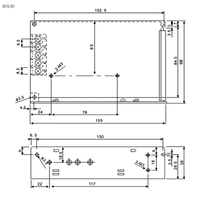 Миниатюра: Схема SKS-50 DC/12V